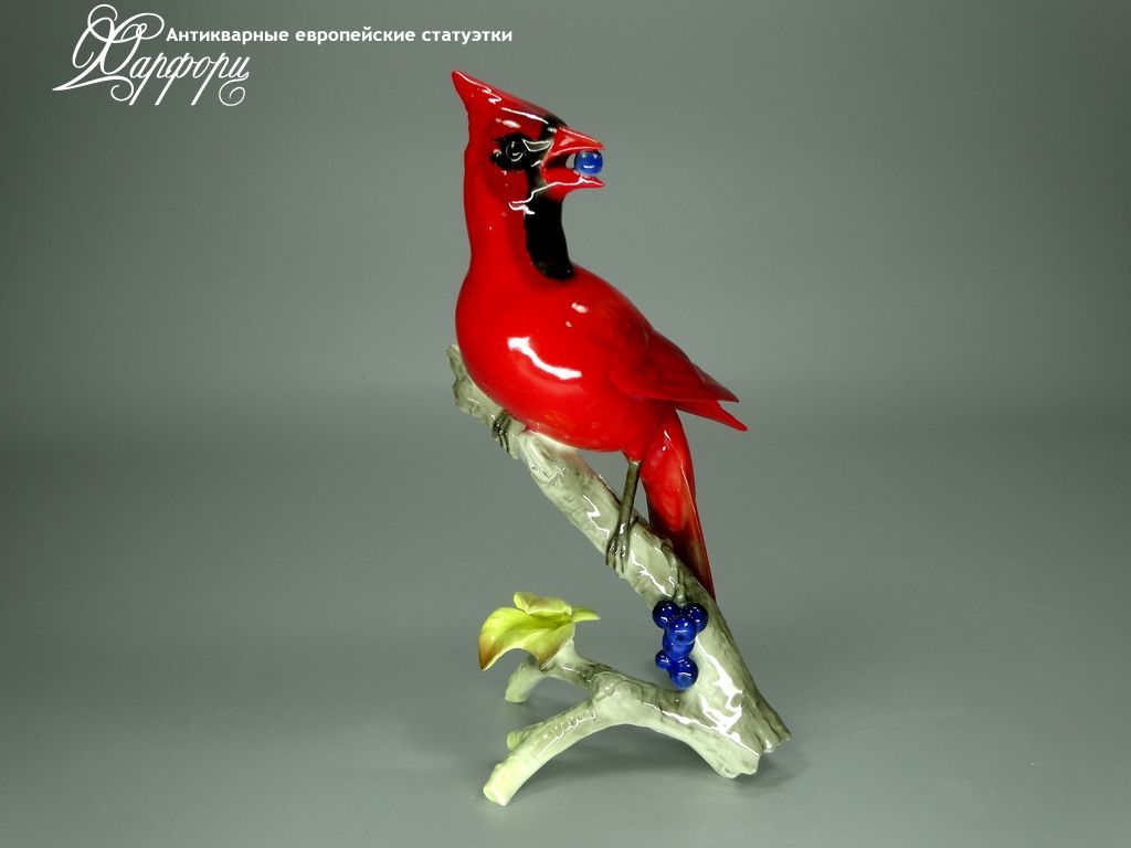 Купить фарфоровые статуэтки Hutschenreuther, Красный кардинал, Германия